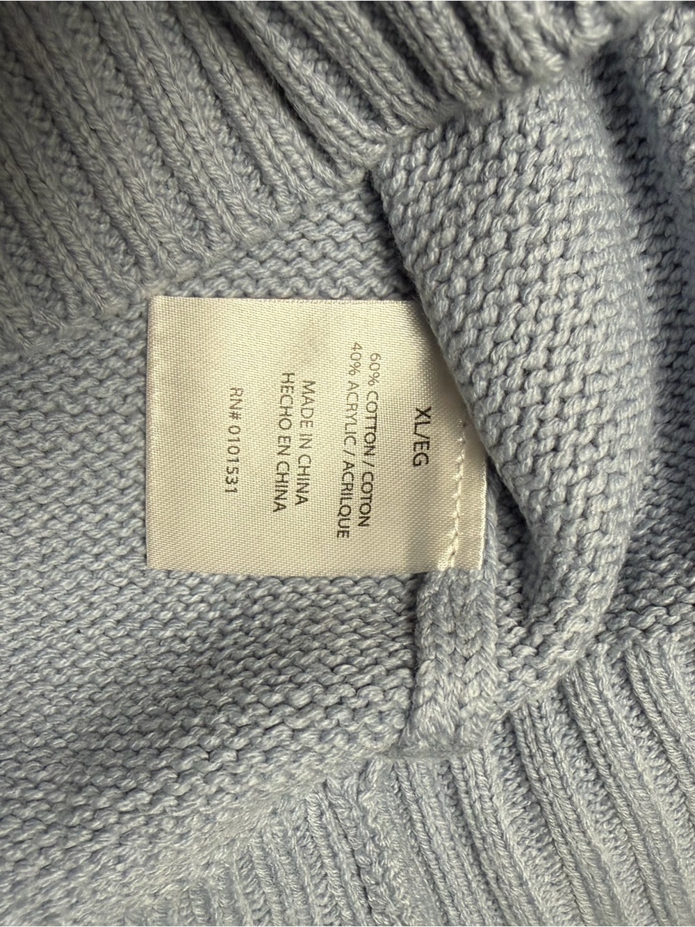 Mighty Fine Light Blue Crewneck Sweater with Red Lobster - Picture 8 of 8
